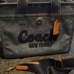 Coach Denim Tote Bag - Cargo Tote